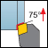 Ext 75&deg; App Face 100&deg; Diamond